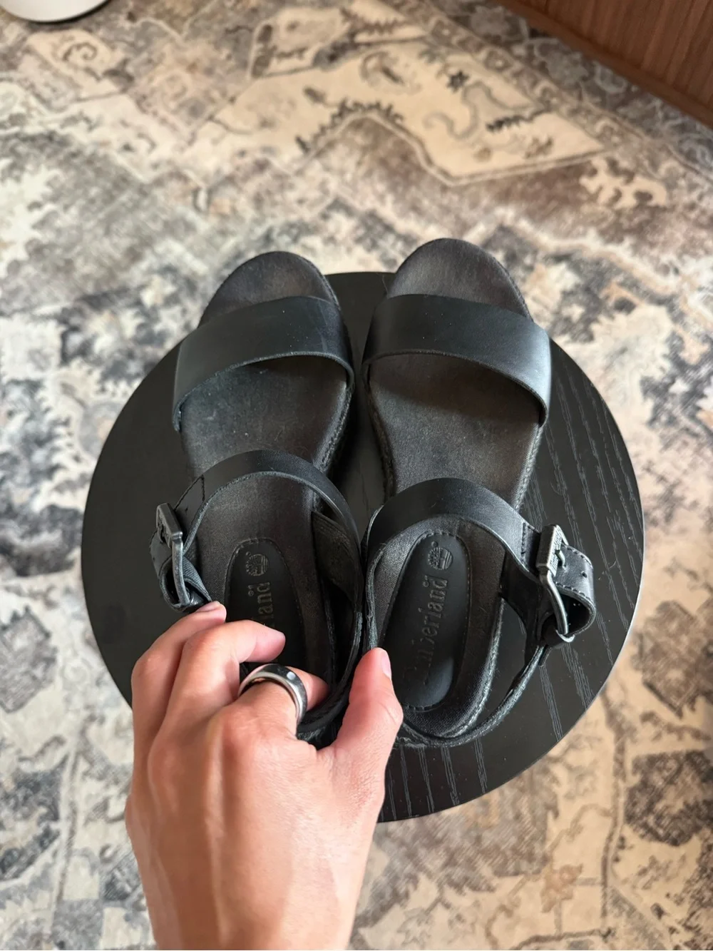 Timberland Women's Santorini Sun Ankle Strap Leather Sandals SZ 6